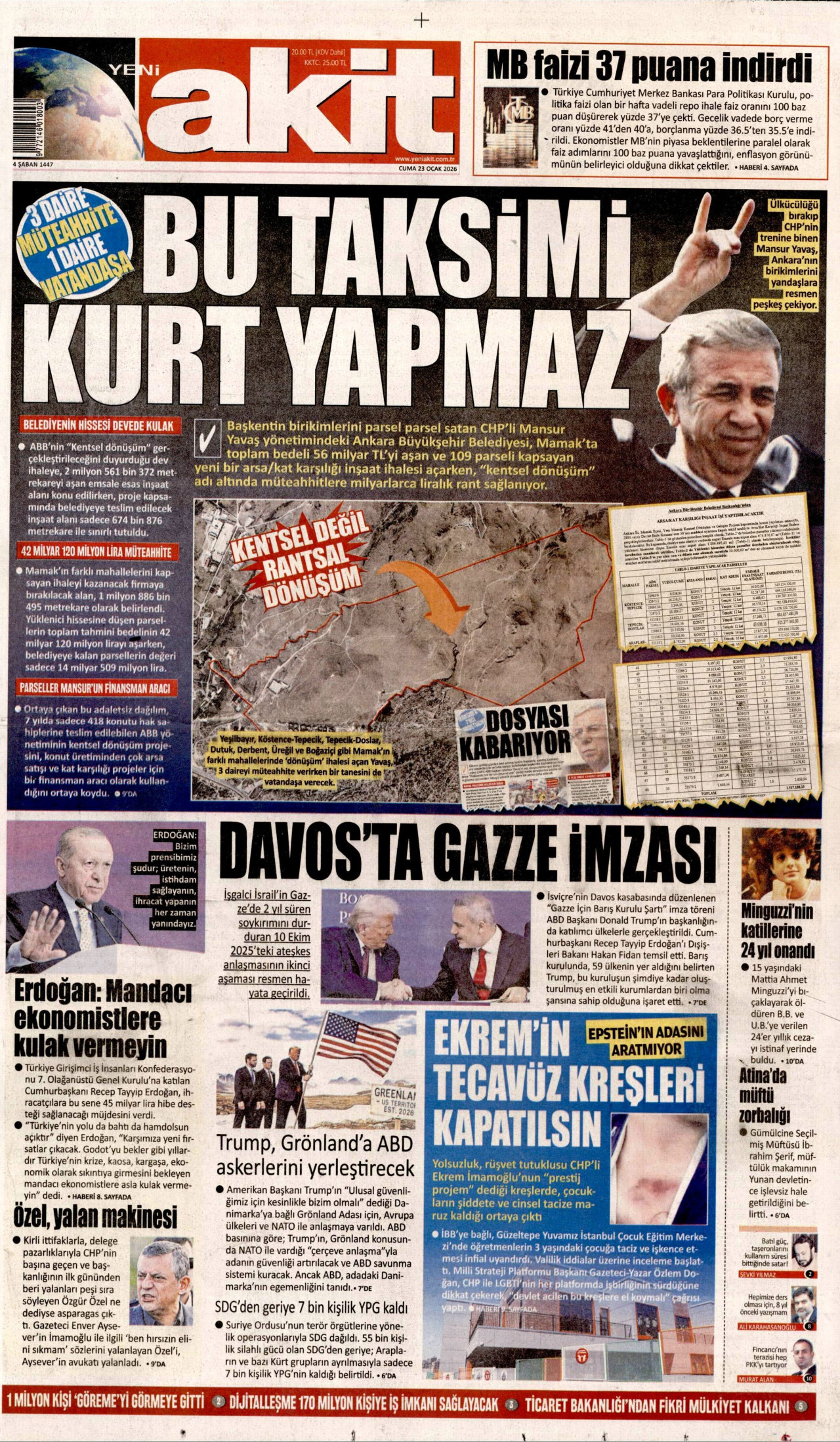 Yeni Akit 2026 01 23 Btlq