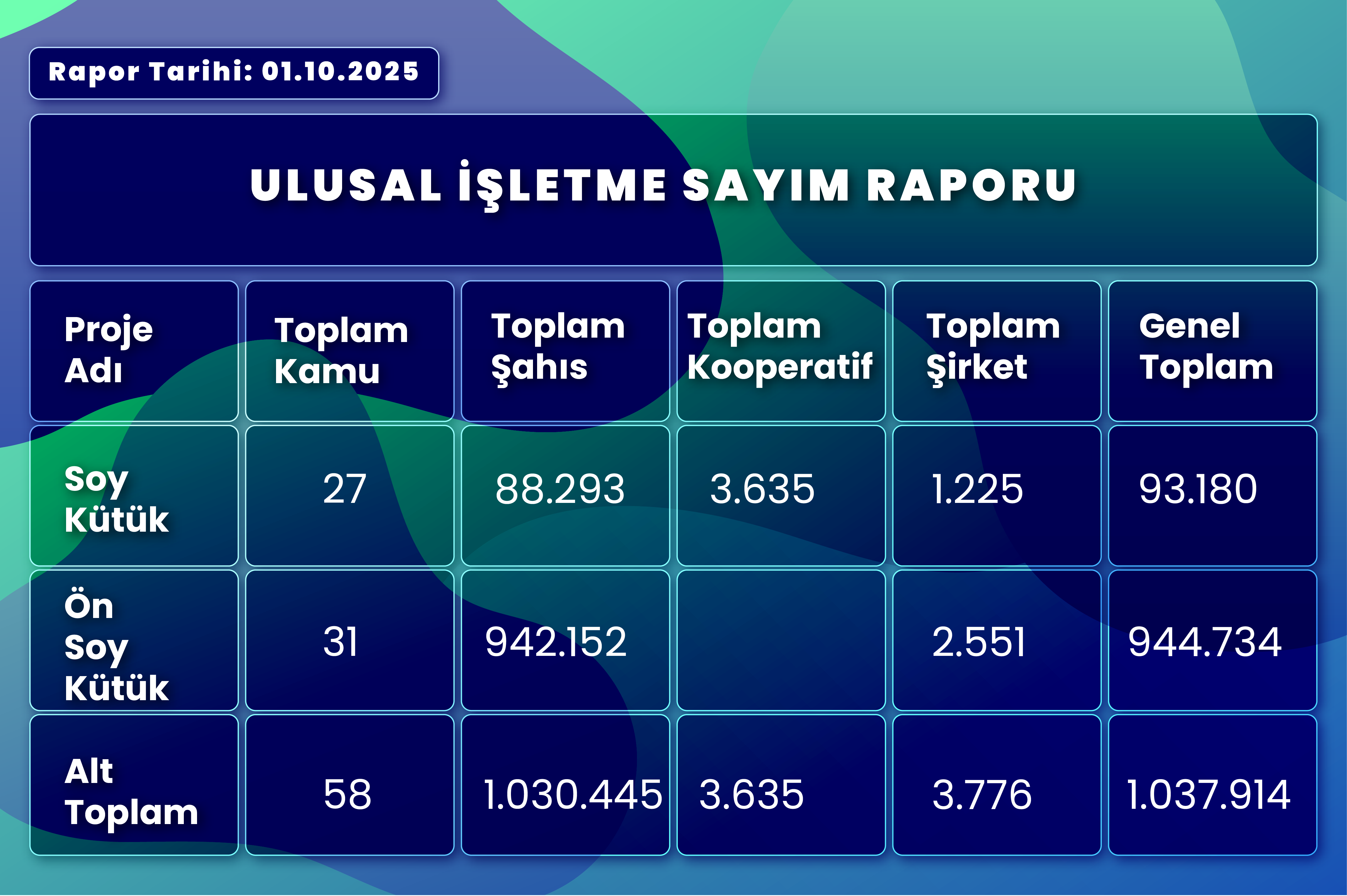 2025 İşletme Sayisi