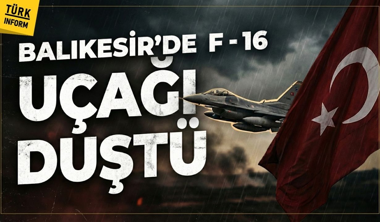 Balıkesirde F16 Ucagı Düstü