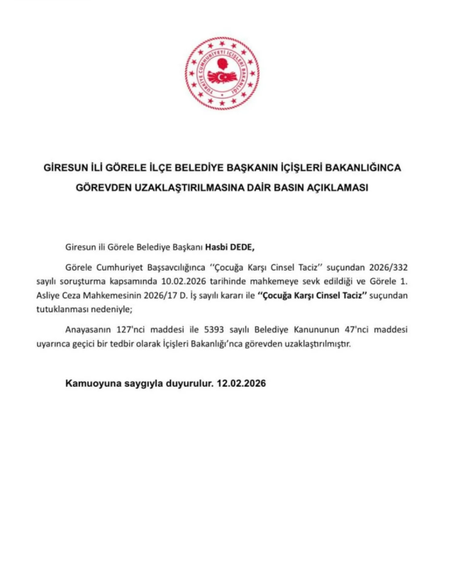 Chp Hasbi Dede Görevinden Uzaklaştırıldı (1)