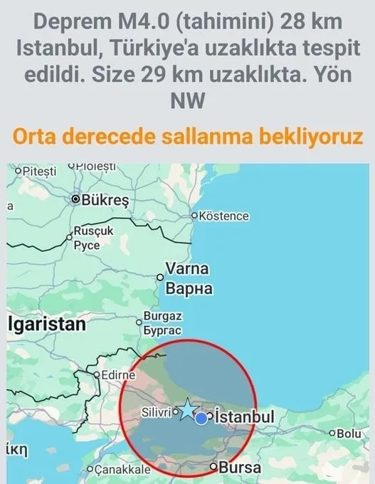 Deprem Uyari