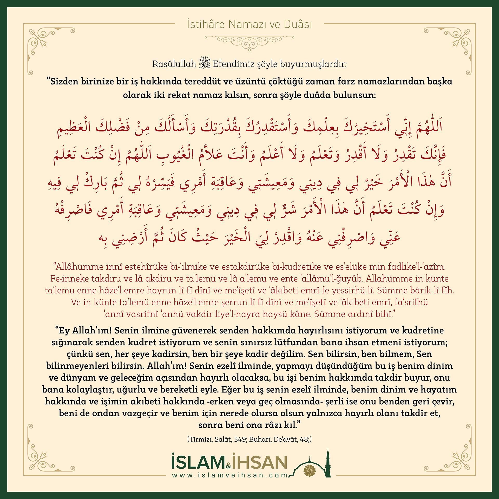 Istihare Namazi Ve Duasi 884