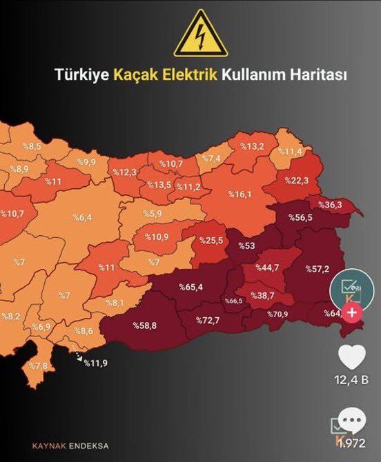K A Ç A K E L E K T R İ K H A R İ T A S I