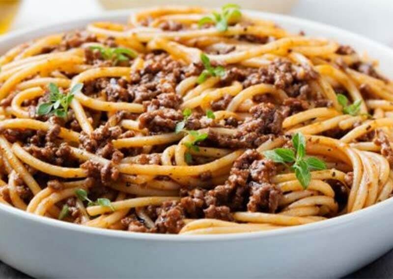 Kiymali Spagetti