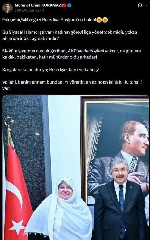 Mehmet Emin Korkmaz Tweet