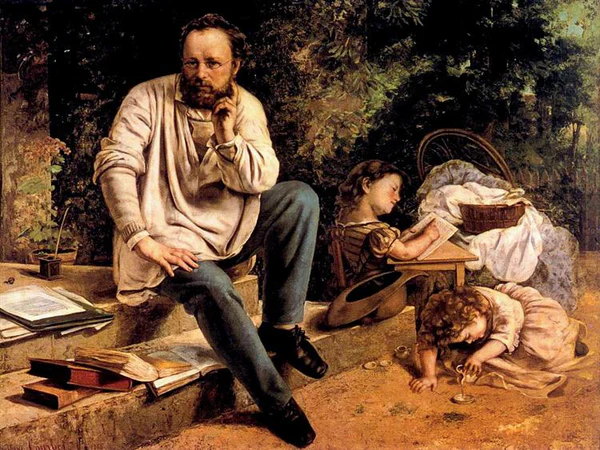 Pierre Joseph Proudhon And His Children In 1853 1865.Jpg Large 1171E707 874F 4Ece 93D6 04F46C4B02F6 600X600 Crop Center.jpg