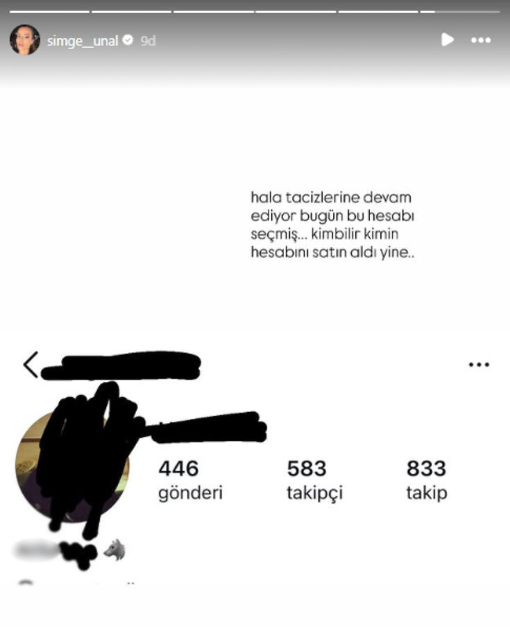 Simge Ünal Taciz