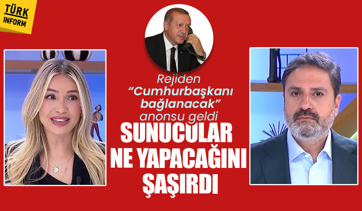 Rejiden "Cumhurbaşkanı yayına bağlanacak" uyarısı geldi: Sunucular ne yapacağını şaşırdı! O anlar kamerada