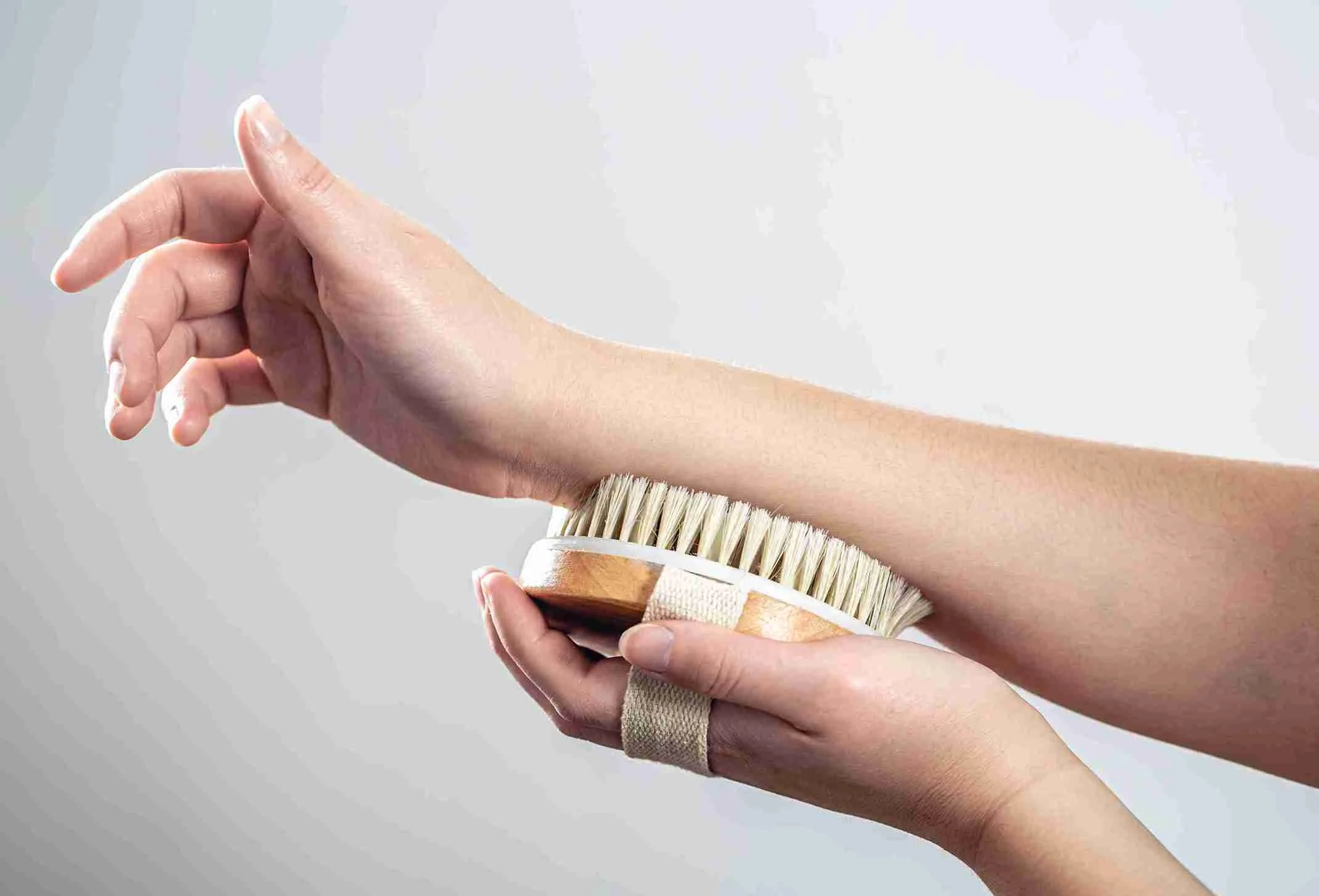 Female Hands Massage With Massage Brush 11Zon