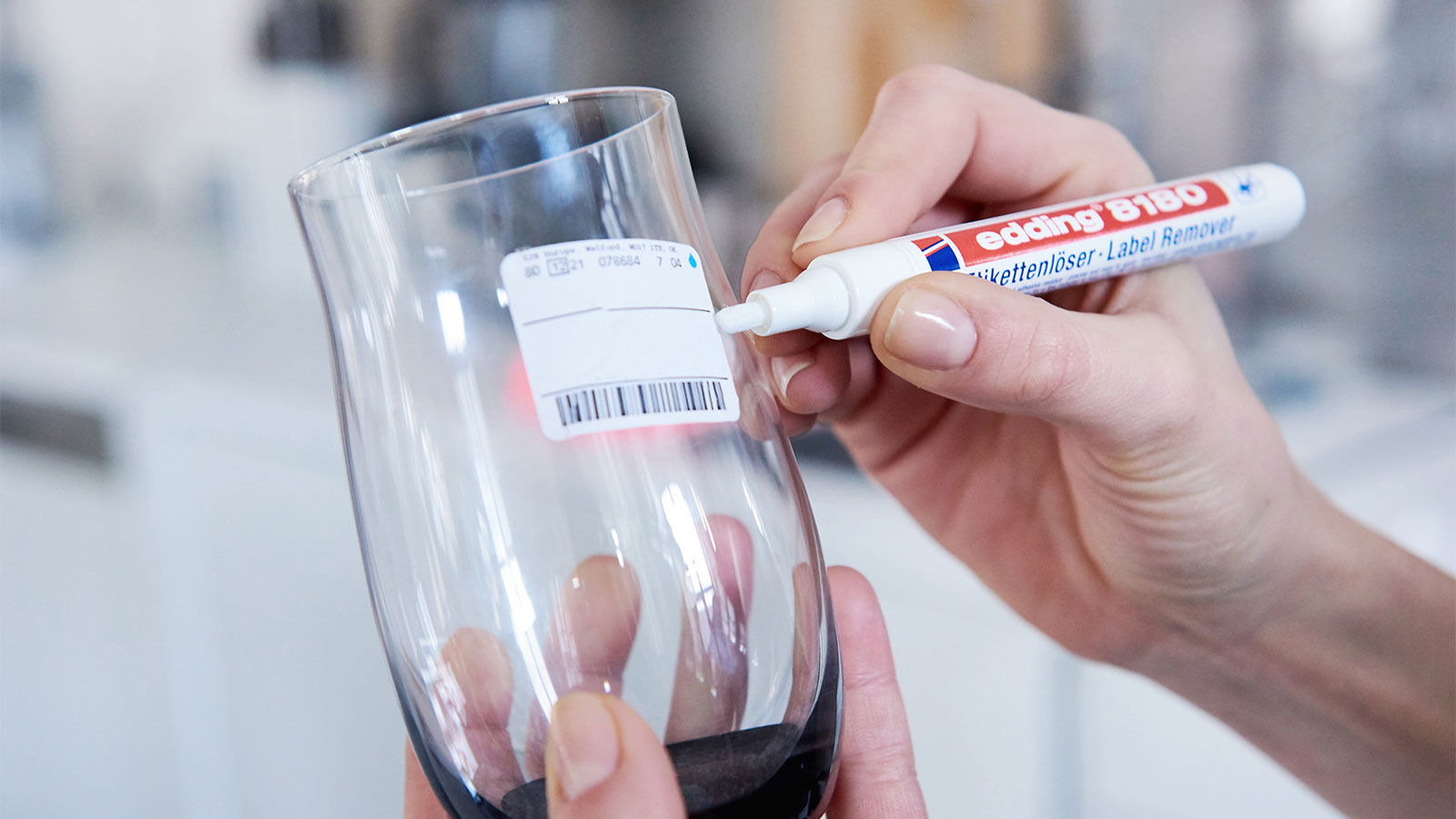 Label Removal Marker Cup