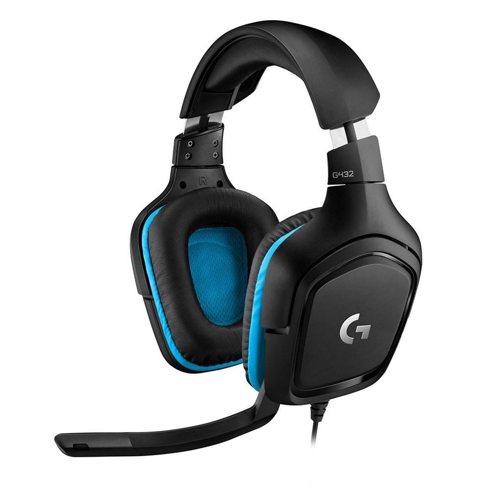 Logitech G432 7 1 Surround Siyah Gaming Kulaklik
