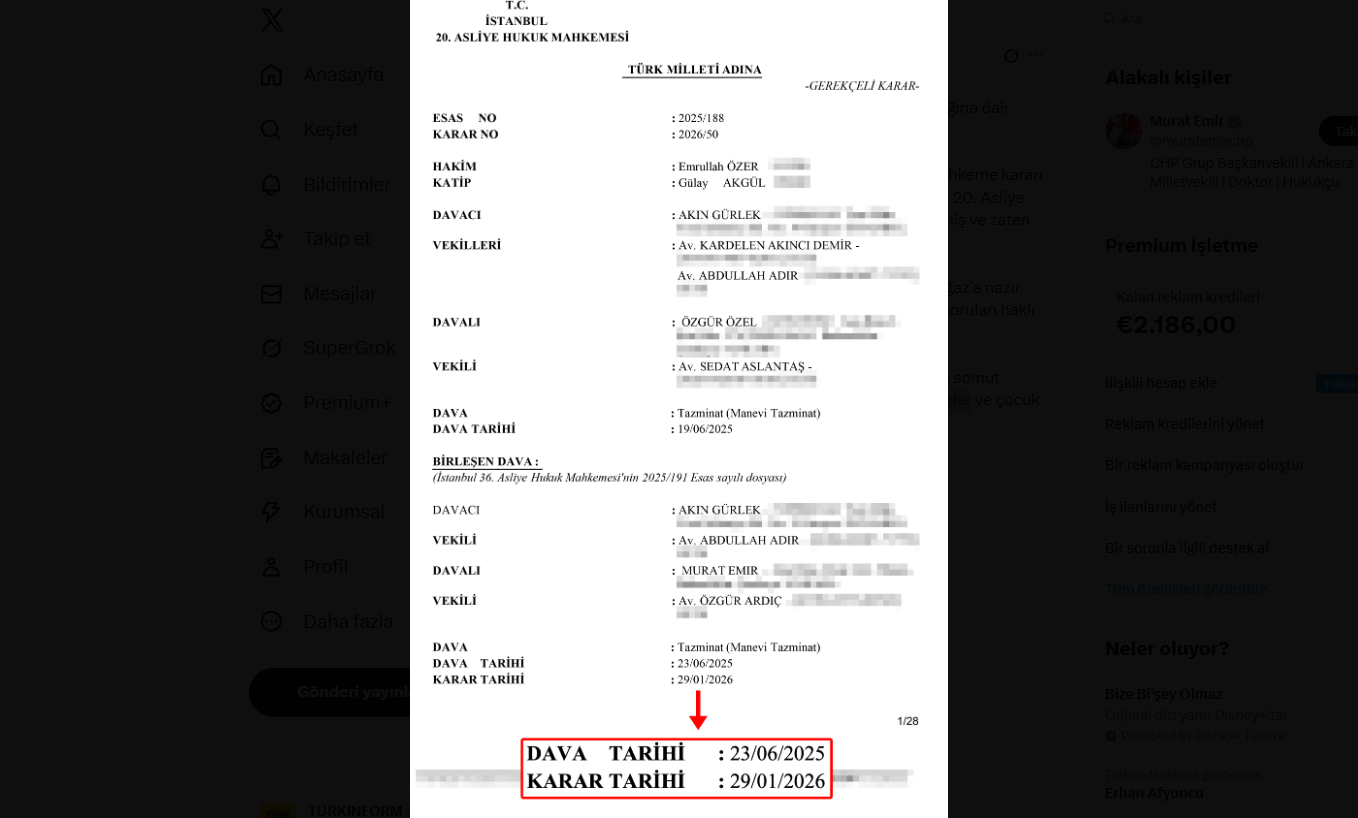 Murat Emir Tazminat Tepkisi (1)