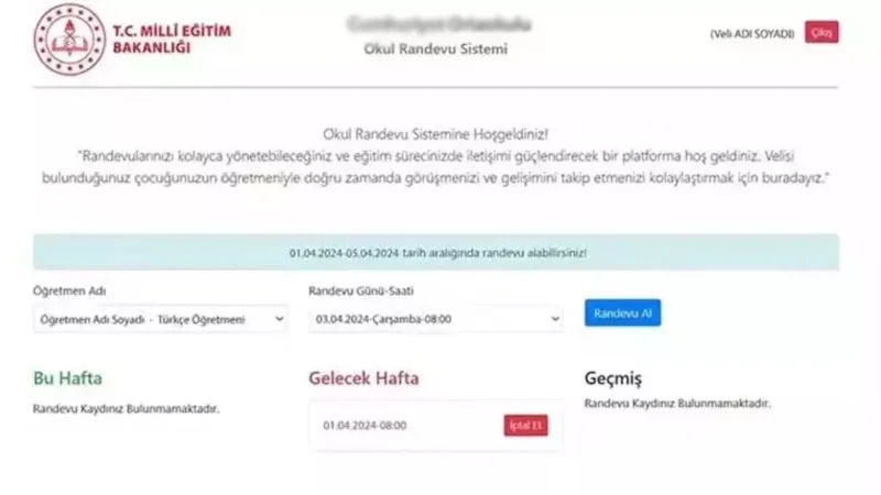 E Devlet Veli Randevu