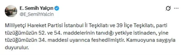 S E M İ H Y A L Ç I N T W E E T