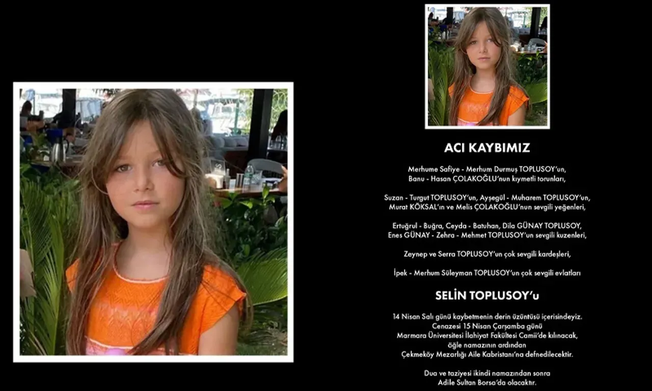 Selin Toplusoyun Olum Nedeni