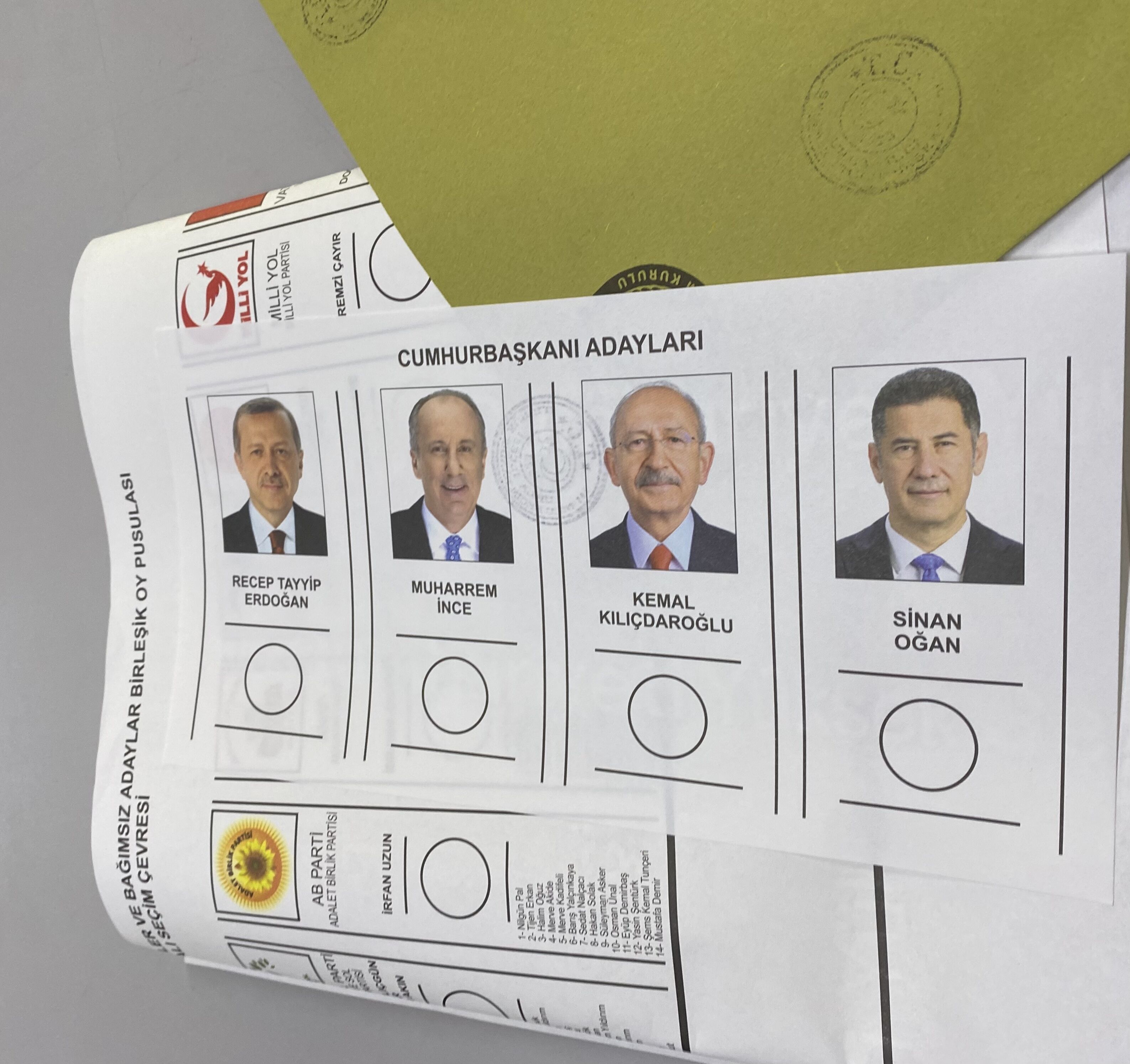 2023 Türkiye Cumhurbaşkanlığı Seçimleri Oy Pusulası