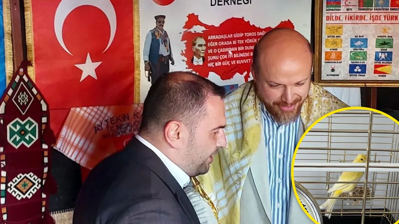 Bilal Erdogana Nazillide Madalyali Kanarya Hediyesi