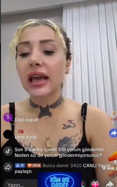 Tiktok fenomeni Cansu Kaya canlı yayında kızına hakaret edip, üzerine yürüdü!