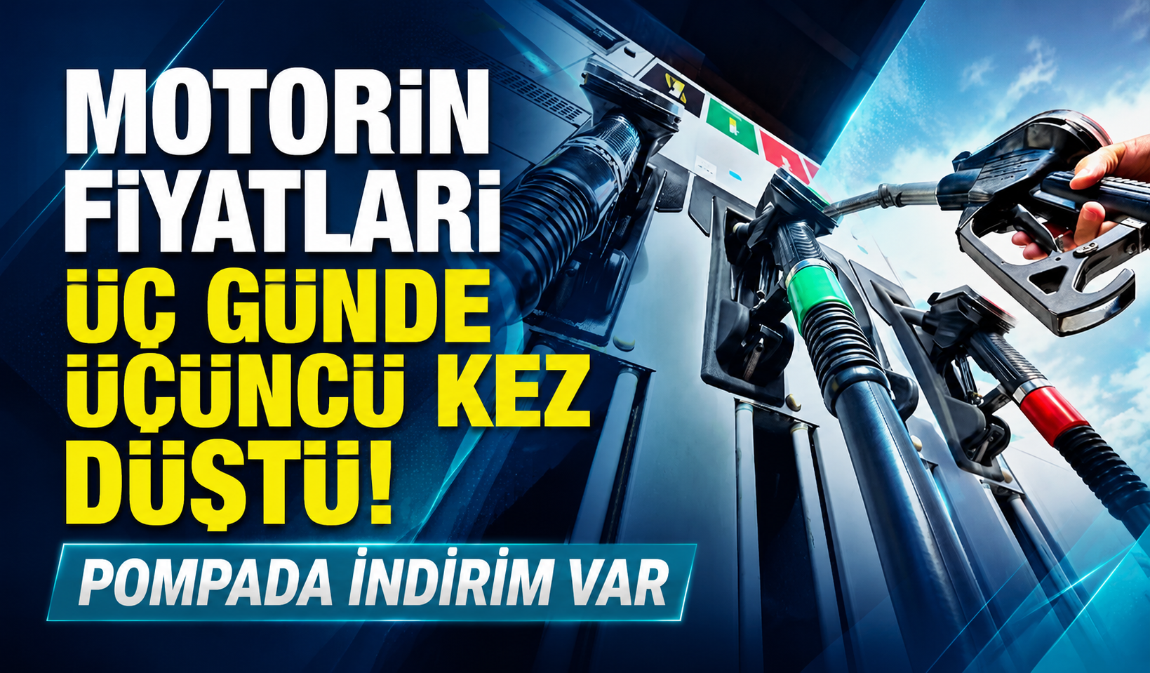 Motorin fiyatları üç günde üçüncü kez düştü! Pompada indirim var