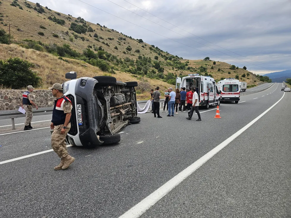 Erzincan'da feci minibüs kazası