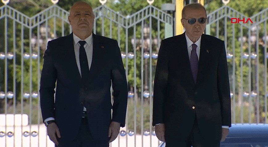 Cumhurbaşkanı Erdoğan, Lübnan Cumhurbaşkanı Joseph Avn'ı törenle karşıladı
