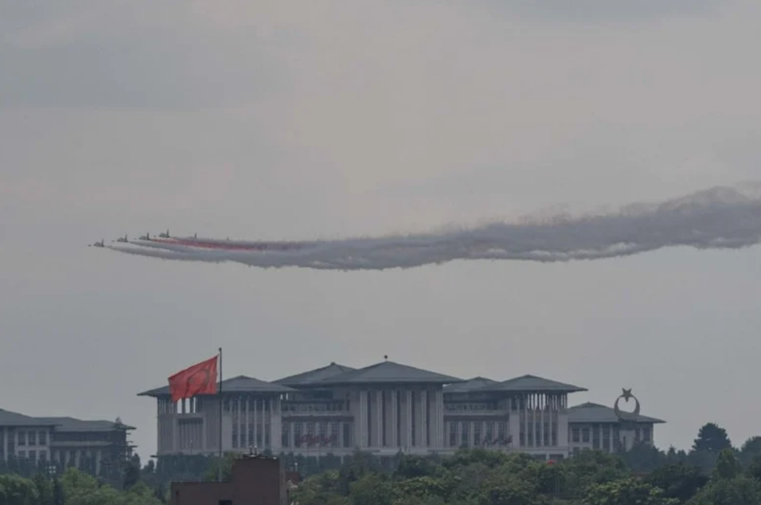 Ankara Nato Zirvesi'ne Hazırlanıyor! Türk Yıldızları'ndan Nefes Kesen Prova Uçuşu (1)