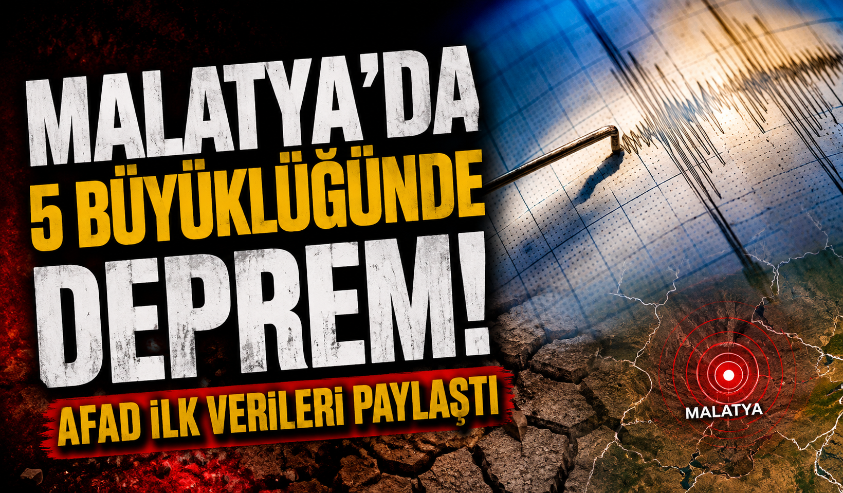 Malatya'da 5 büyüklüğünde deprem! AFAD ilk verileri paylaştı