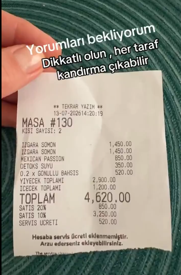 Nişantaşı'nda turistten “gönüllü bahşiş” tepkisi: “Sormadan hesaba eklemişler”