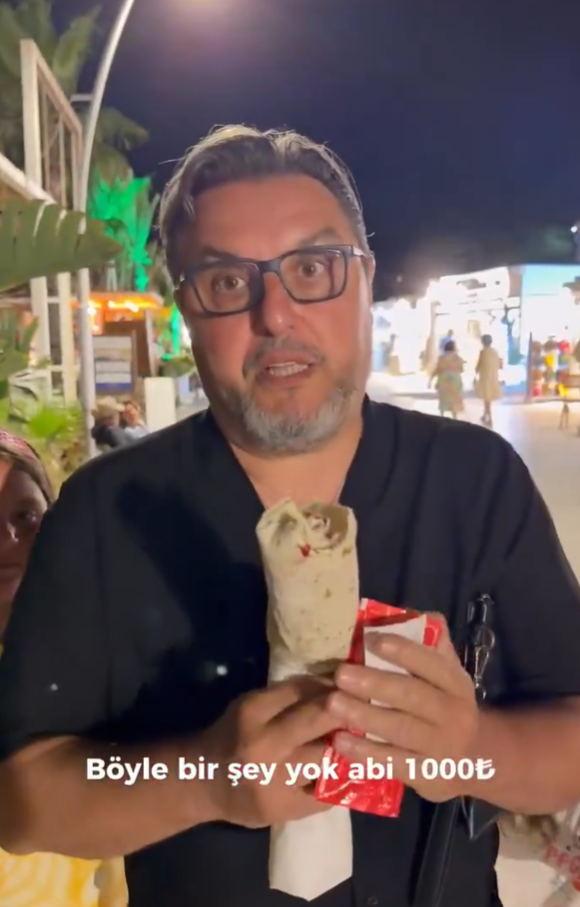Bodrum’da döner fiyatı şaşırttı! 150 gram döner için ödediği ücret tepki çekti