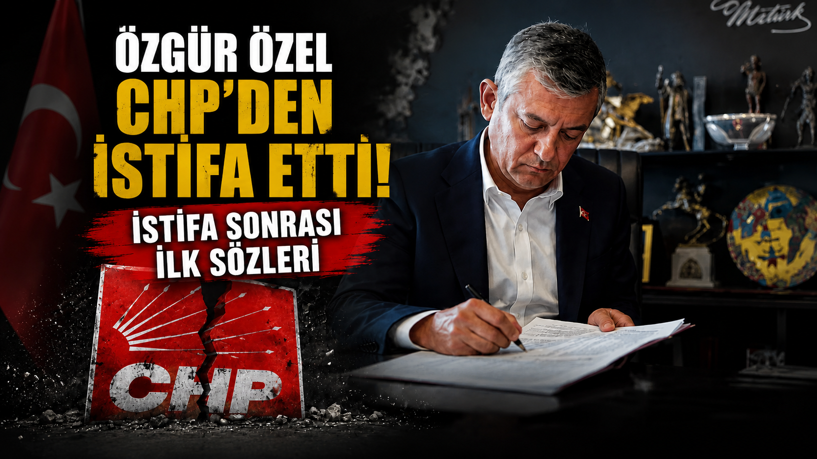 Özgür Özel CHP’den istifa etti! Yeni parti için düğmeye bastı
