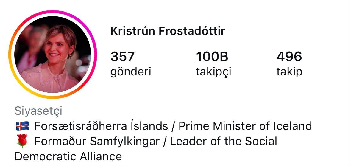 İzlanda Başbakanı Kristrun Frostadottir0