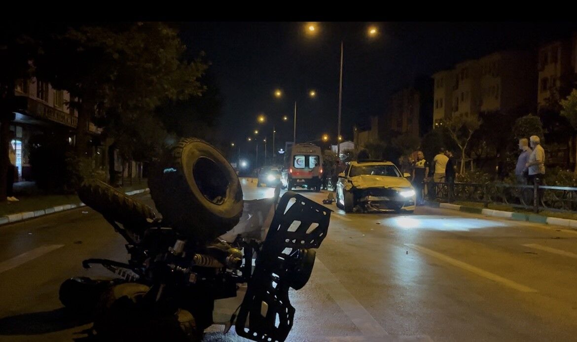 Bursa'da ATV kazası! Kazanın ardından ortaya çıkan görüntüler