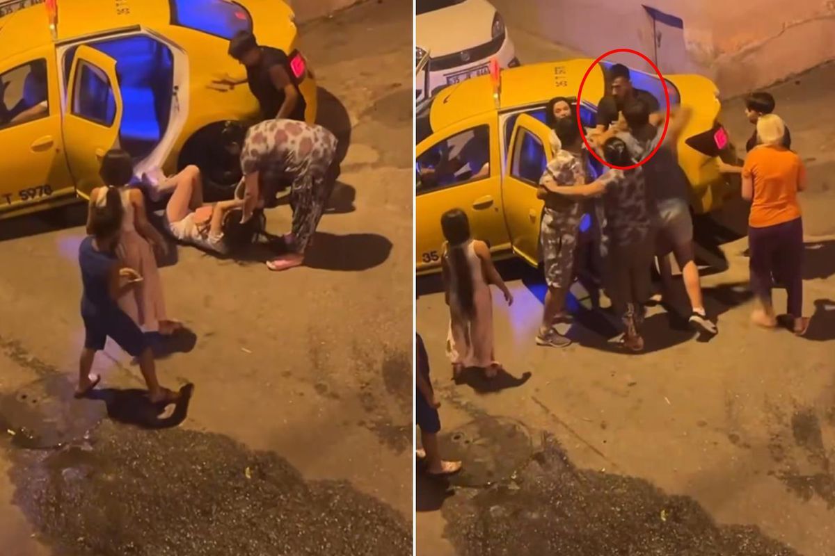 Bicak Ceken Kizi Takside Darbettiler Kavgayi 20129641 9807 Amp