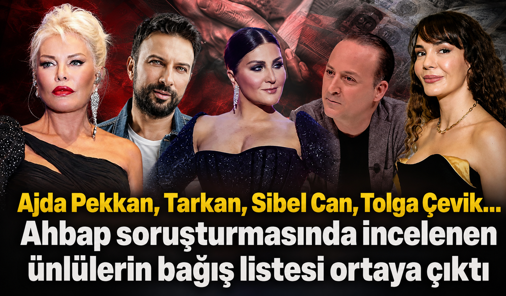 Ajda Pekkan, Tarkan, Sibel Can, Tolga Çevik... Ahbap soruşturmasında incelenen ünlülerin bağış listesi ortaya çıktı