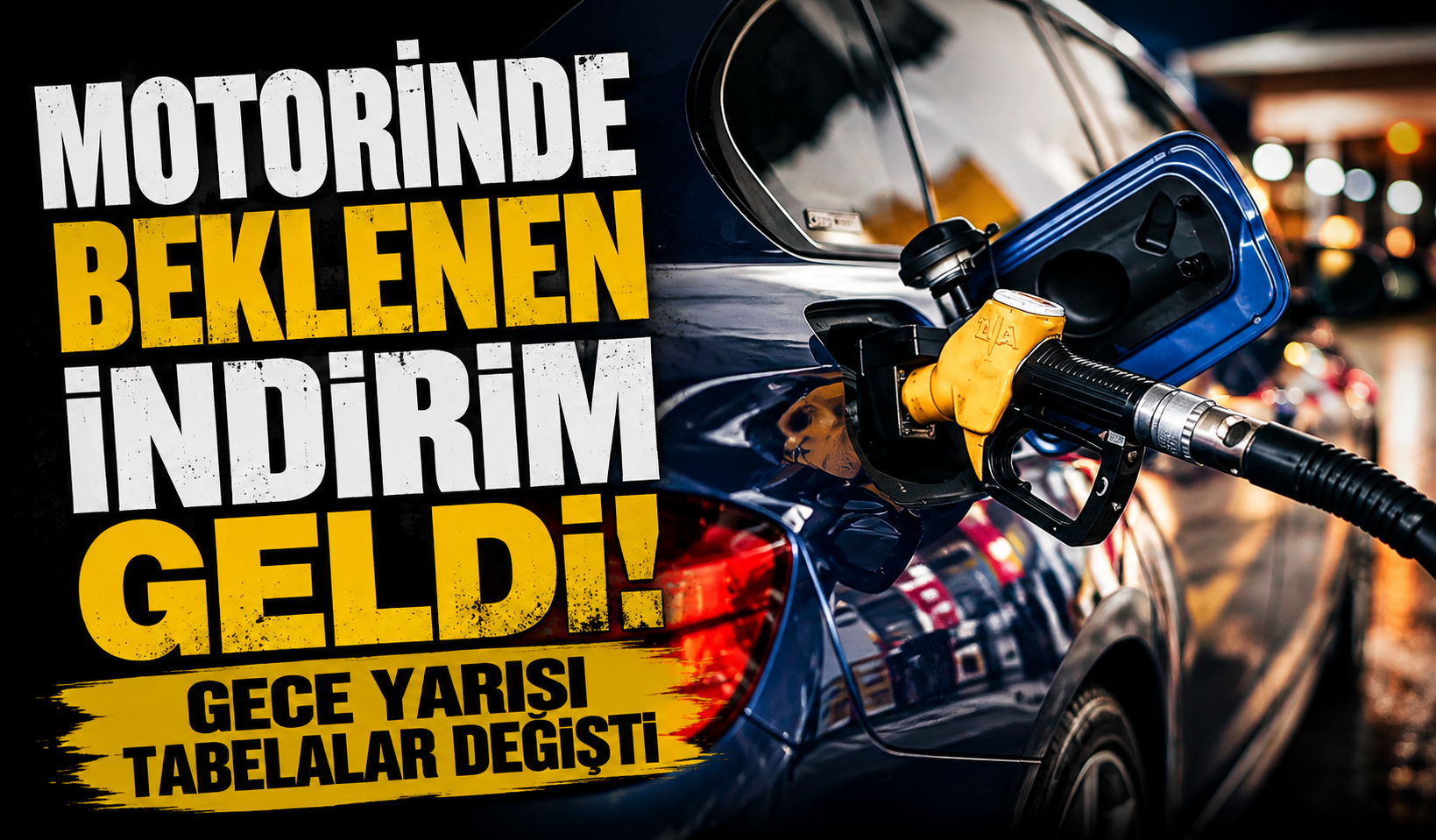 Motorinde beklenen indirim geldi! Gece yarısı tabelalar değişti