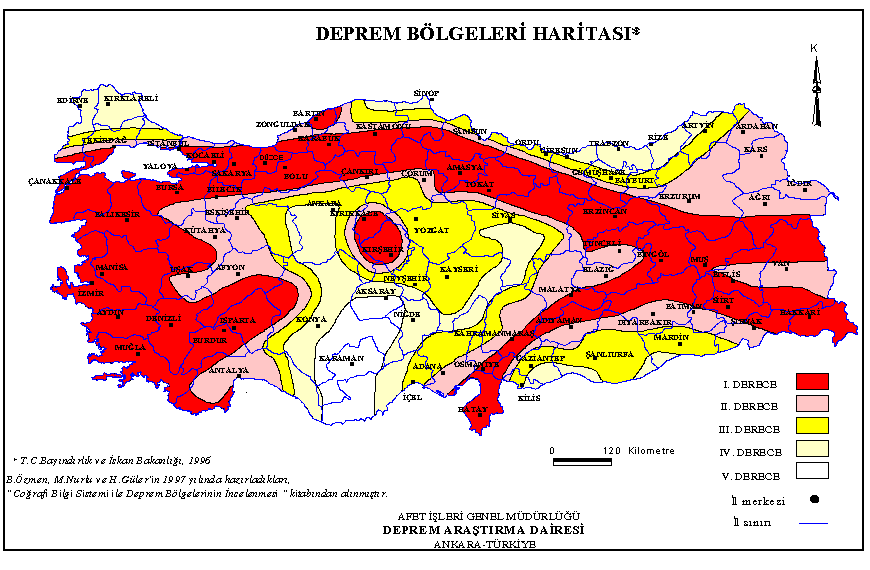 Afad Deprem Bölgeleri Haritasi