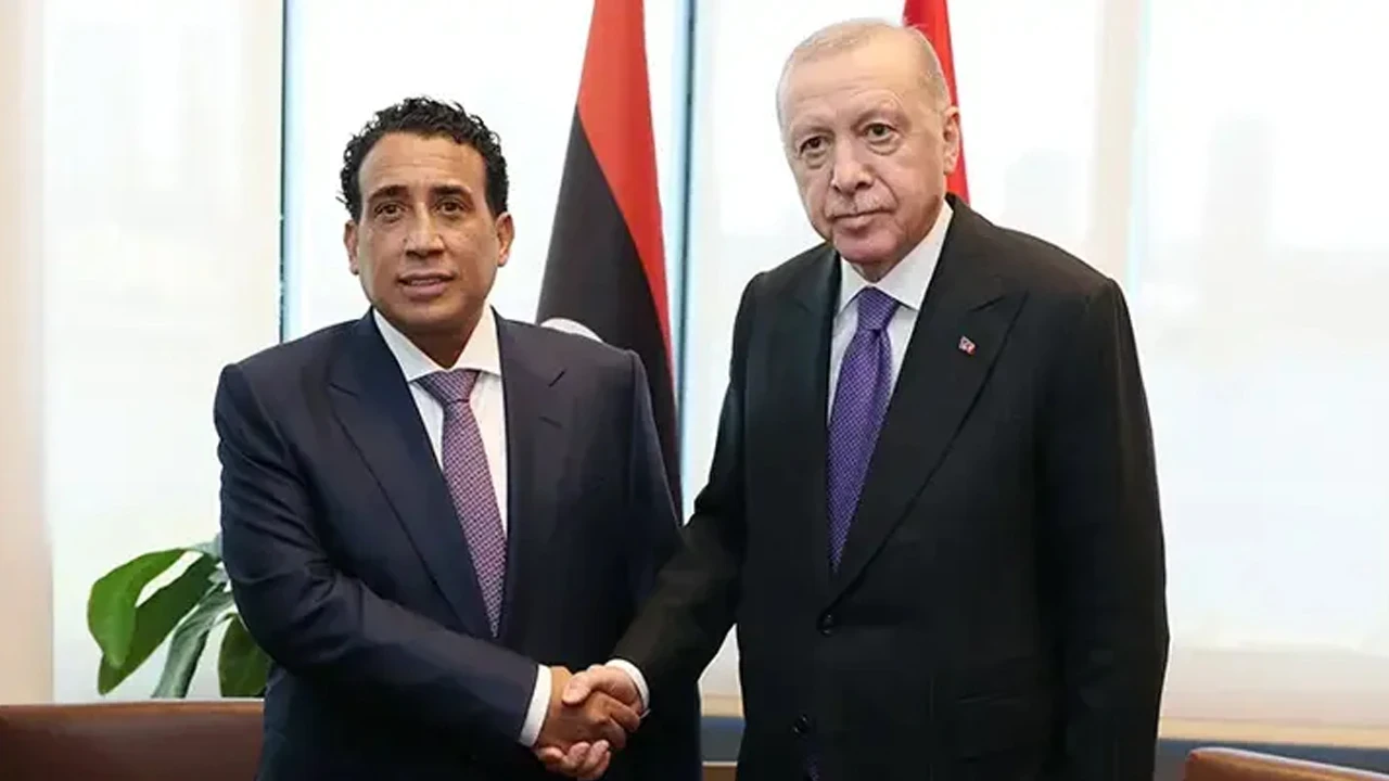 Cumhurbaskani Erdogan Libya Baskanlik Konseyi Baskani Menfi Ile Gorustu U807