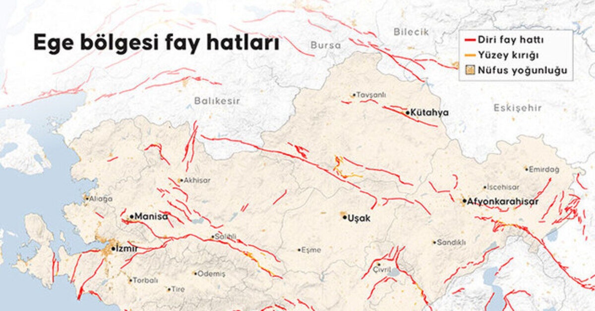 Ege Bölgesi Fay Hatları