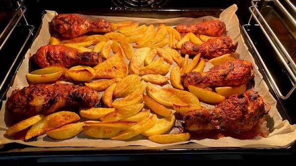 Firinda Tavuk Ve Patates