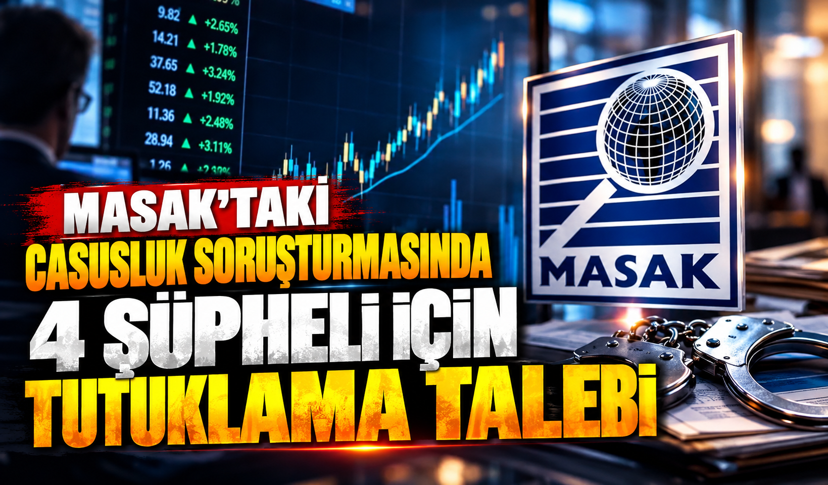 MASAK’taki casusluk soruşturmasında 4 şüpheli için tutuklama talebi