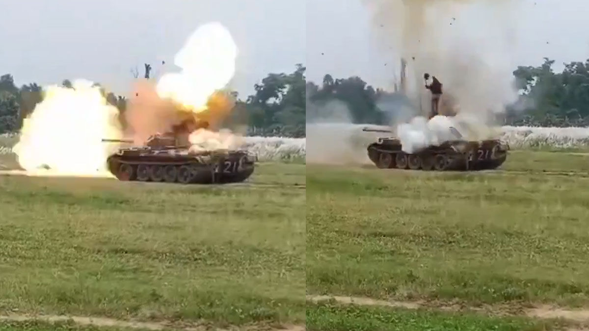 Askeri tatbikat faciaya dönüştü: Tank patladı!