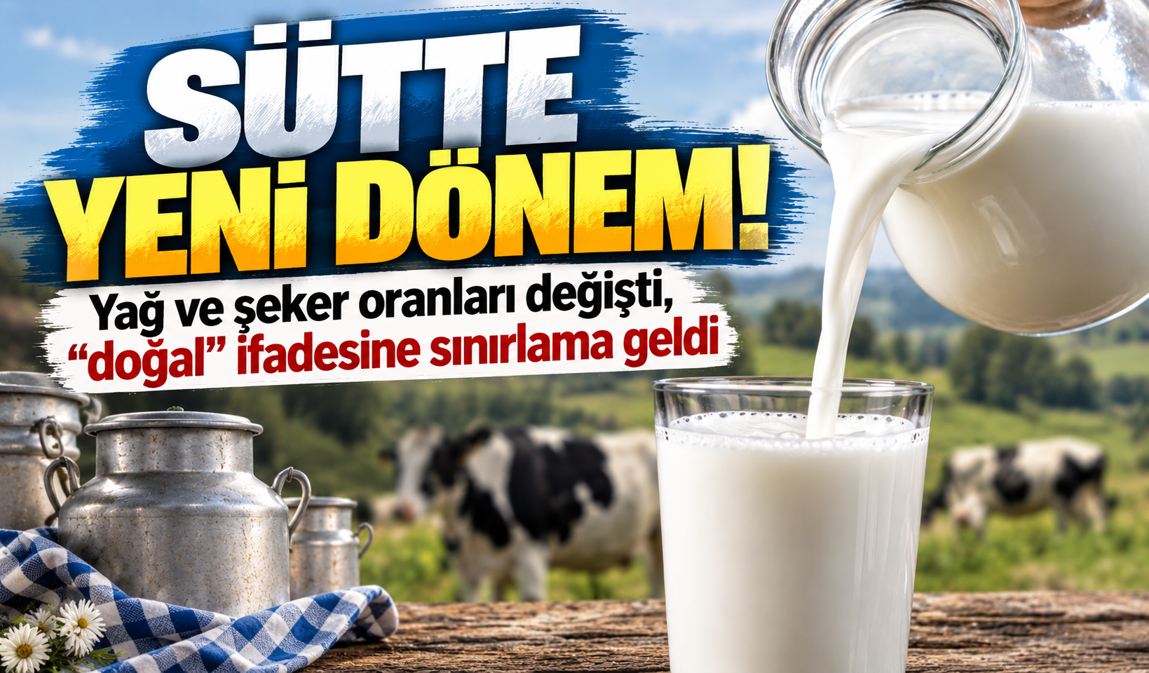 Sütte yeni dönem! Yağ ve şeker oranları değişti, “doğal” ifadesine sınırlama geldi