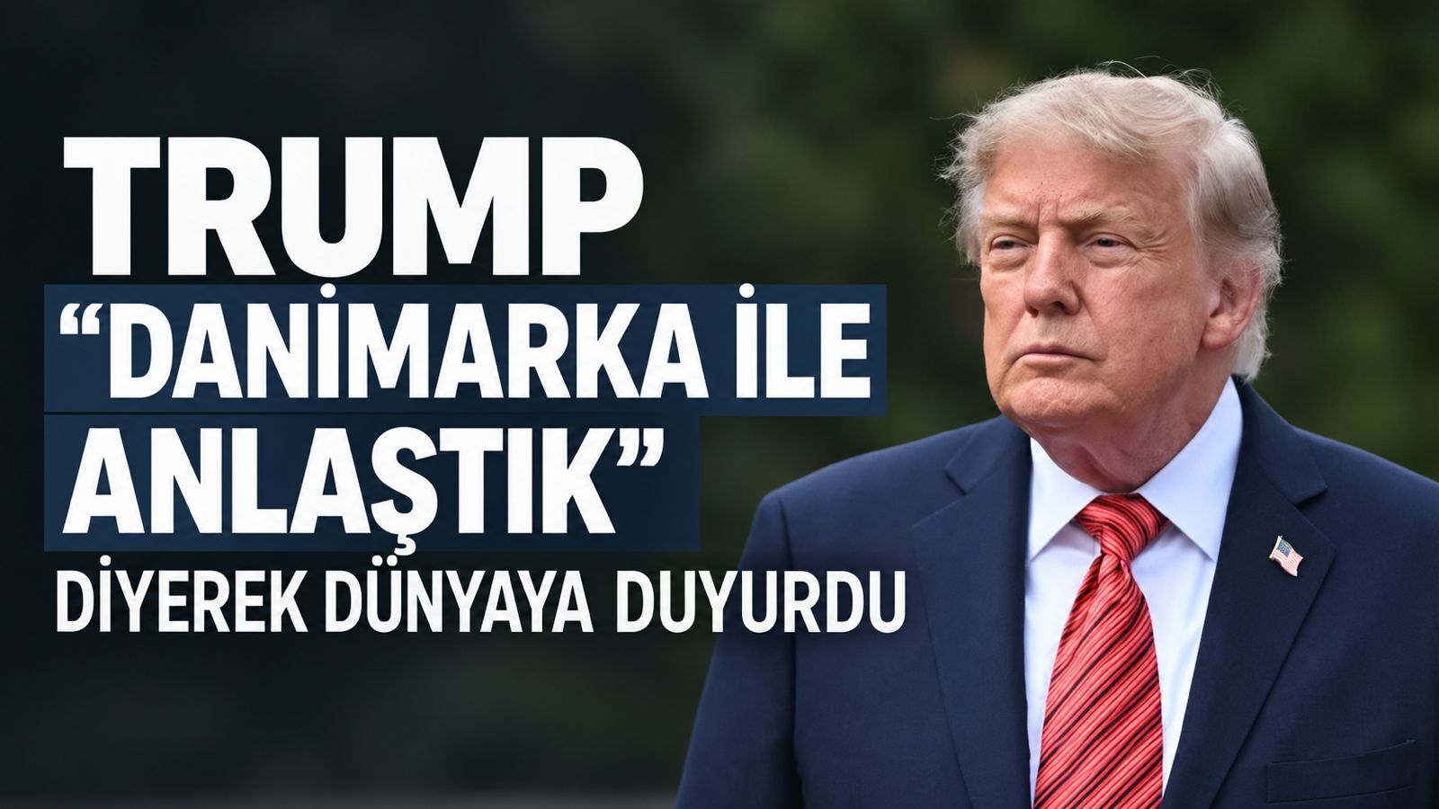 Trump, "Danimarka ile anlaştık" diyerek dünyaya duyurdu: "Grönland'ın kontrolü bize geçti"