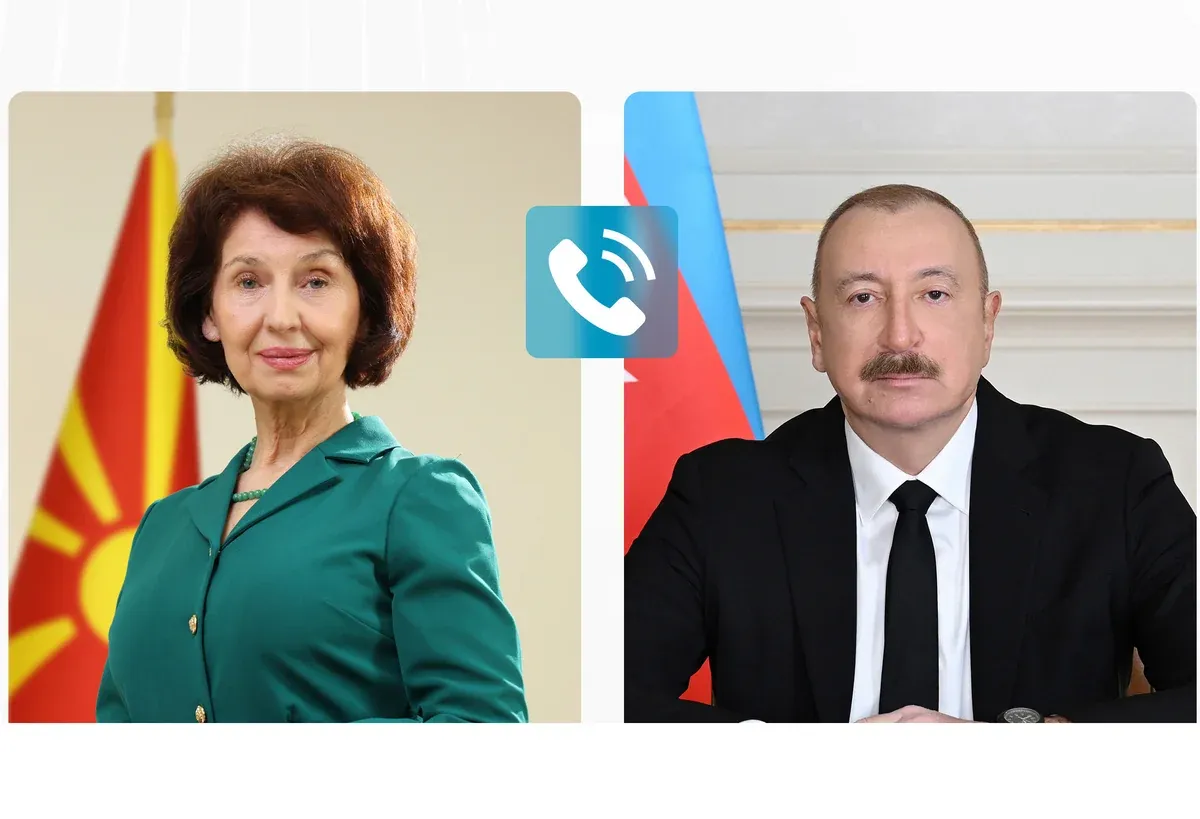 Aliyev ile Kuzey Makedonya Cumhurbaşkanı enerji iş birliğini görüştü