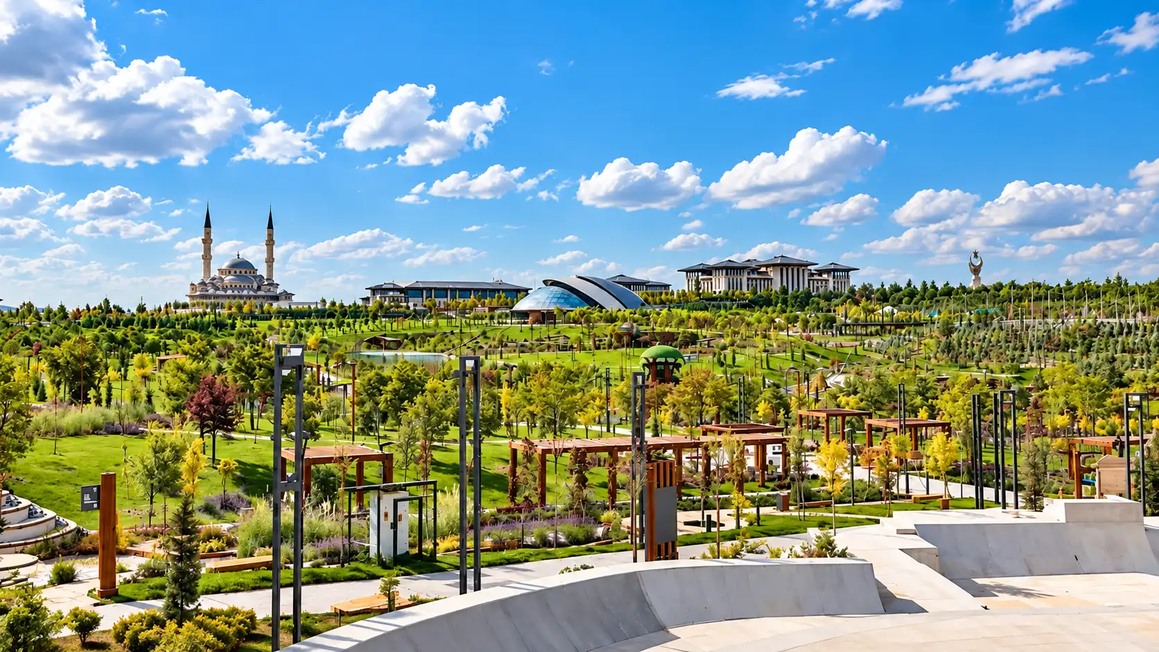 Ankara’nın yeni yaşam alanı Beştepe Millet Ormanı kapılarını açıyor