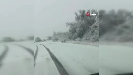 Ankara'nın Yüksek Kesimlerine Kar Yağdı