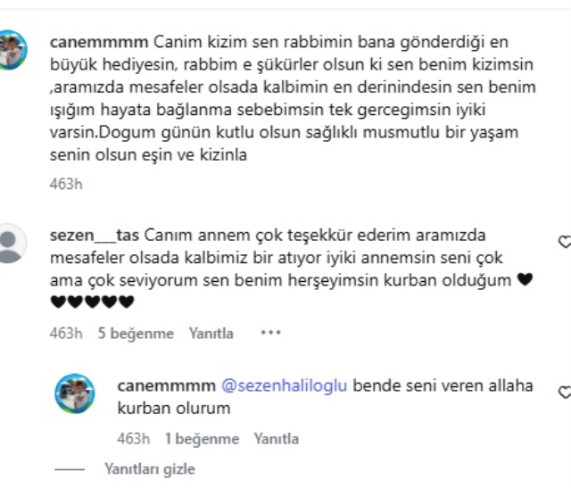 Atilla Taş'ın Kızı Sezen Taş'ın Annesine Mesajı Ortaya Çıktııı