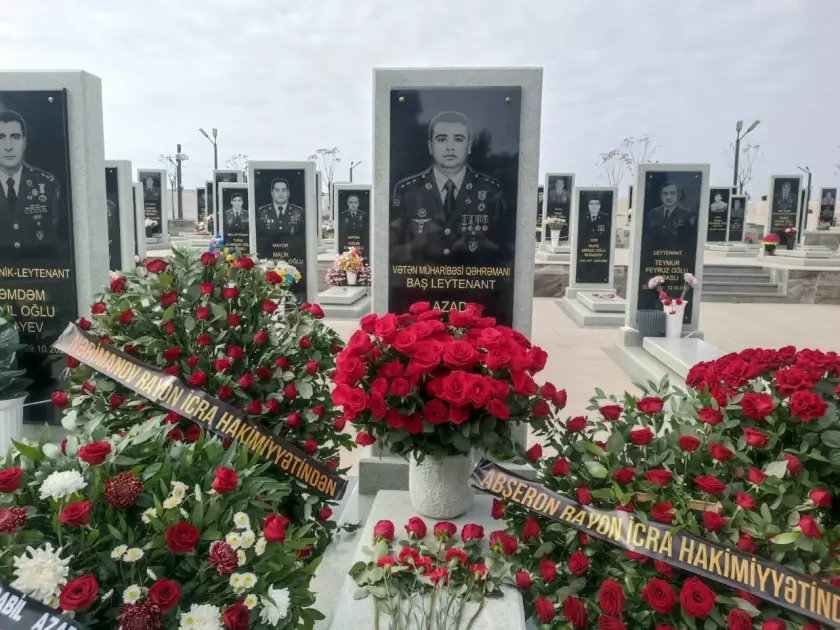 Azad Humbatov şehadetinin 6. yılında Azerbaycan'da törenle anıldı