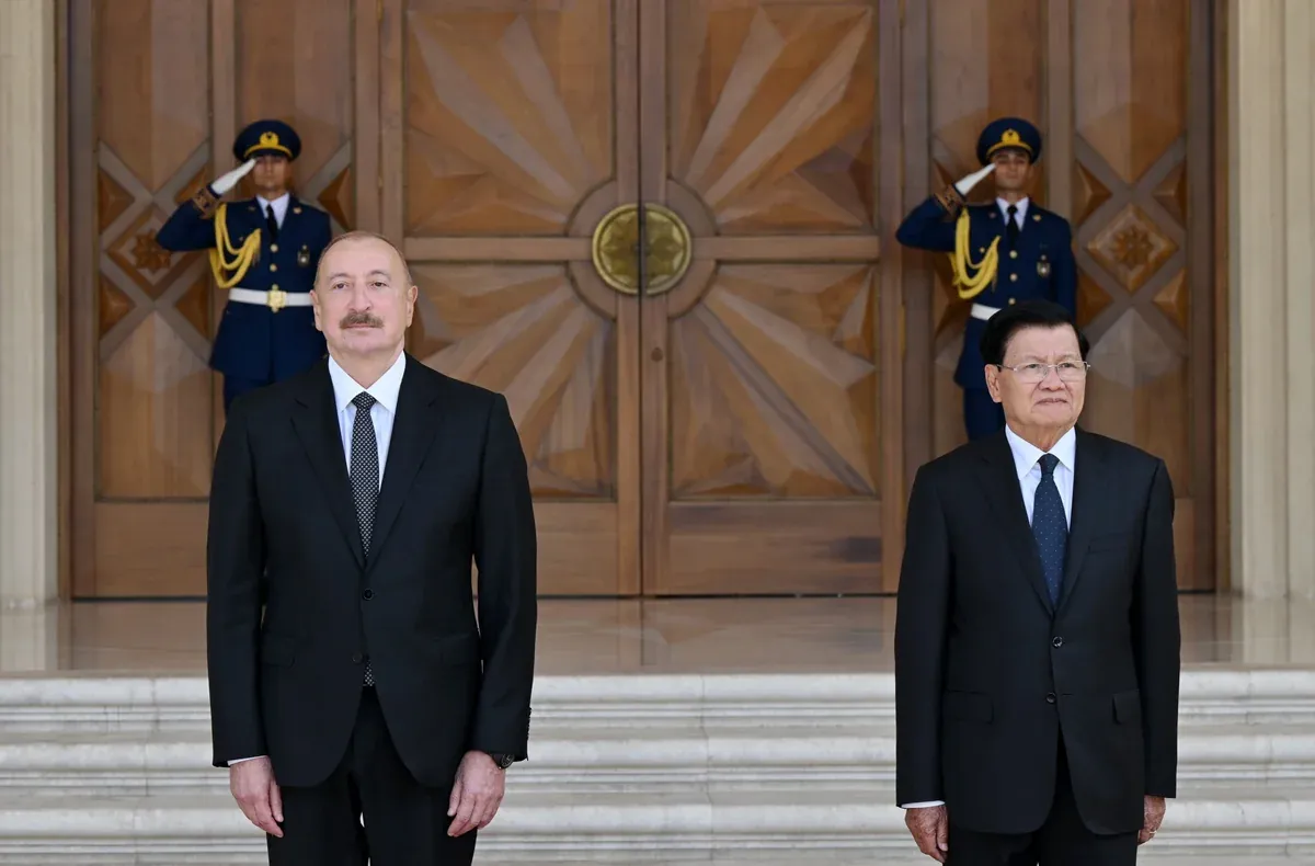 Azerbaycan Laos Hattında Yeni Dönem! İki Lider Bakü'de Buluştu1