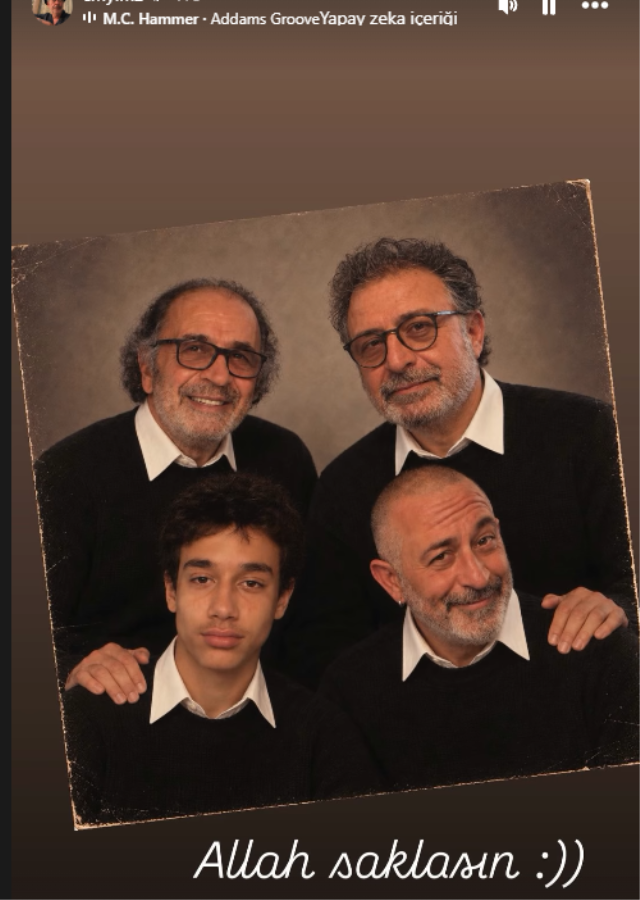 Cem Yılmaz’ın Aile Pozu Dikkat Çektii Üç Kuşak Aynı Karede Buluştu